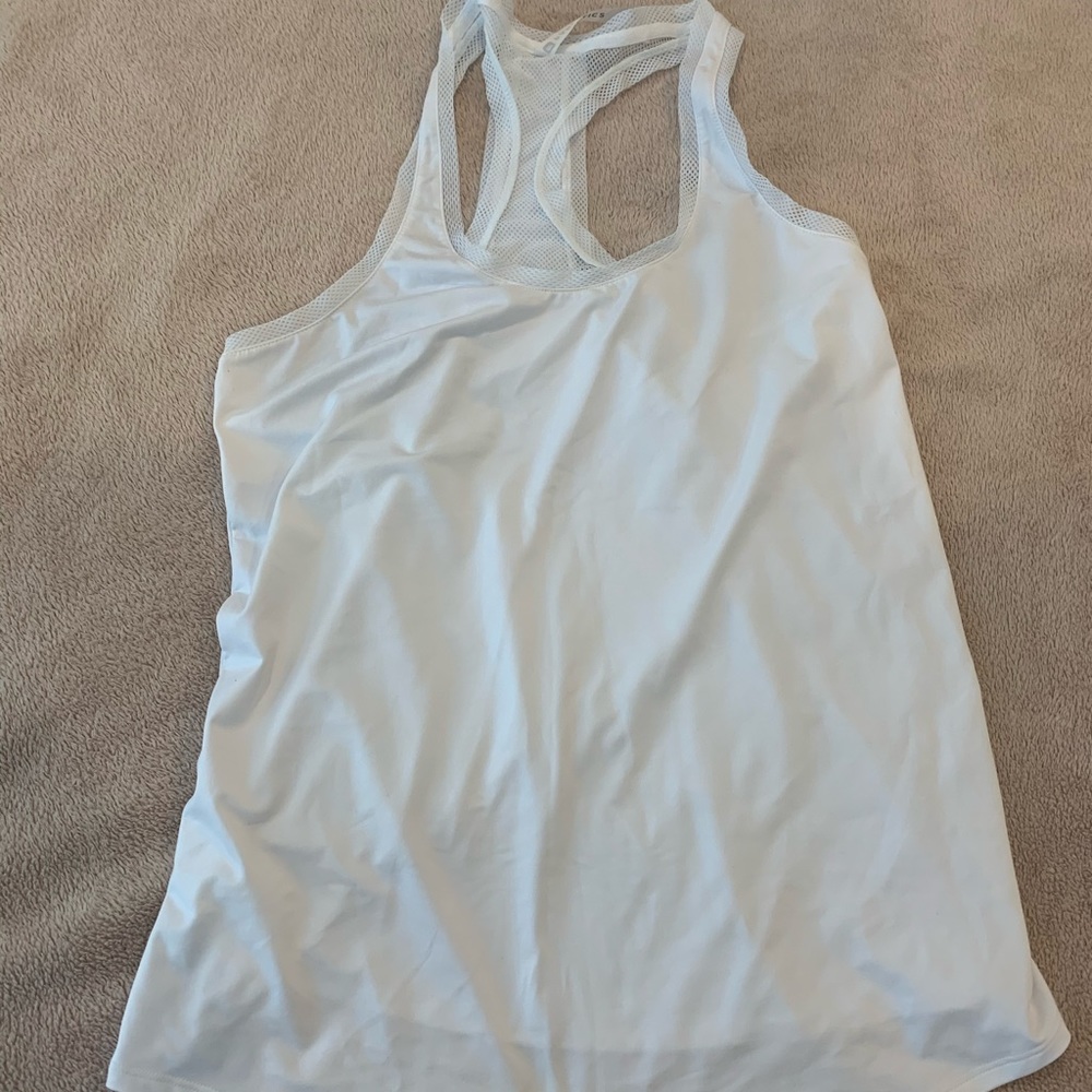 Fabletics white workout tank